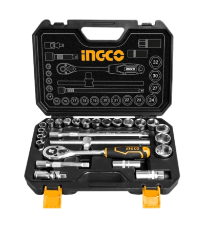 JUEGO DE DADOS INGCO HKTS12251 25PZ 1/2"