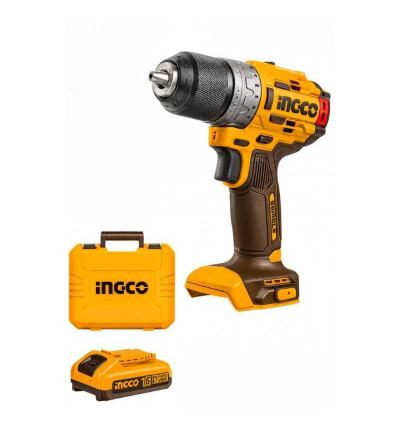 TALADRO INGCO UCDLI16682 INALAMBRICA 1/2" BL 16V 60N.M