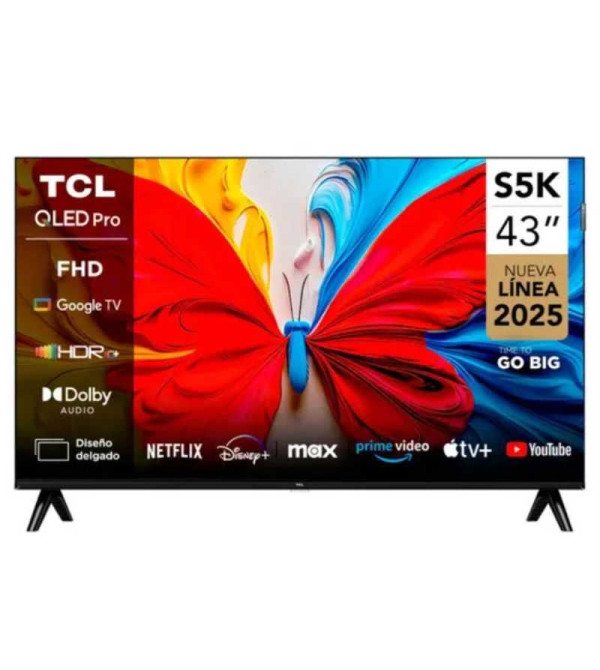 TELEVISOR TCL 43S5K 43" CBU GOOGLE CAST QLED