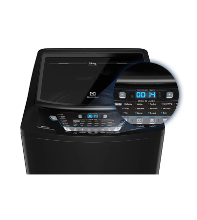 LAVADORA ELECTROLUX EWIX18F6ESB 18KG NEGRO