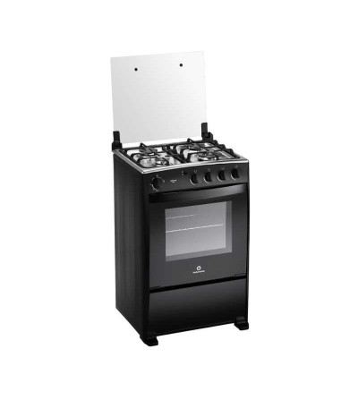 COCINA INDURAMA MERIDA BLACK QUARZO 24" 4Q NEGRO