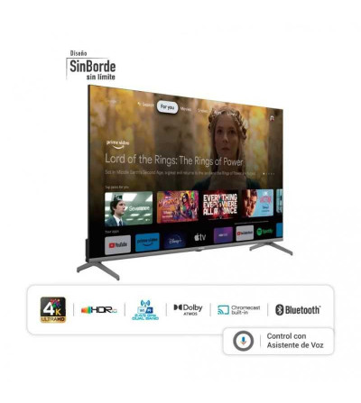 TELEVISOR HYUNDAI HYLED5024G C/BARRA SONIDO 50" GOOGLE TV