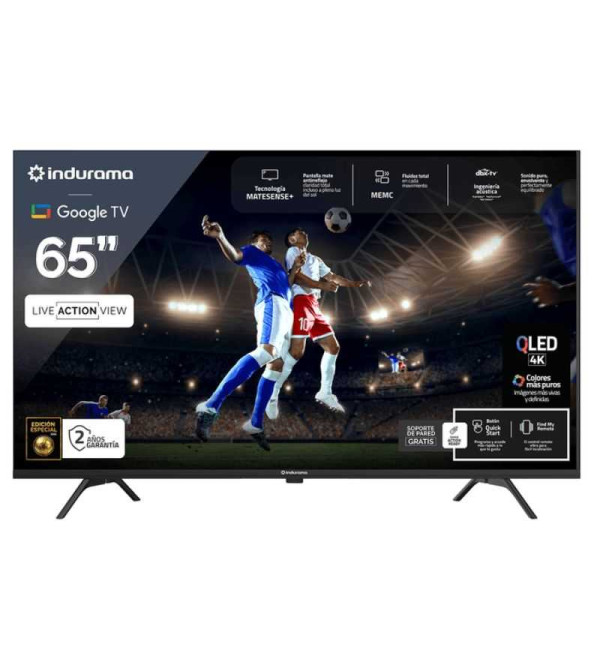 TELEVISOR INDURAMA TISG4FQLED 65" GOOGLE TV