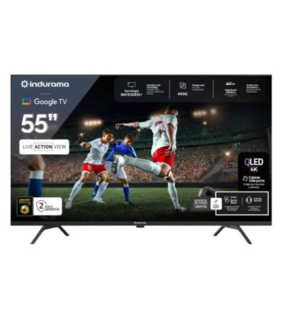 TELEVISOR INDURAMA TISG4FQLED 55" GOOGLE TV