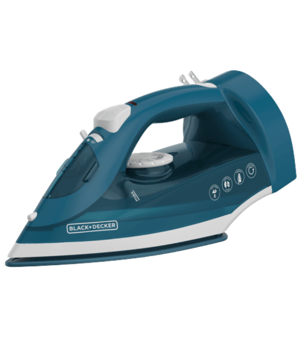 PLANCHA BLACK DECKER ICR004B-LA C/CABLE RETRACTIL 1200W TURQUEZA