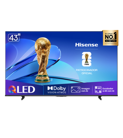 TELEVISOR HISENSE 43Q6QV 43" QLED SISTEMA OPERATIVO VIDA