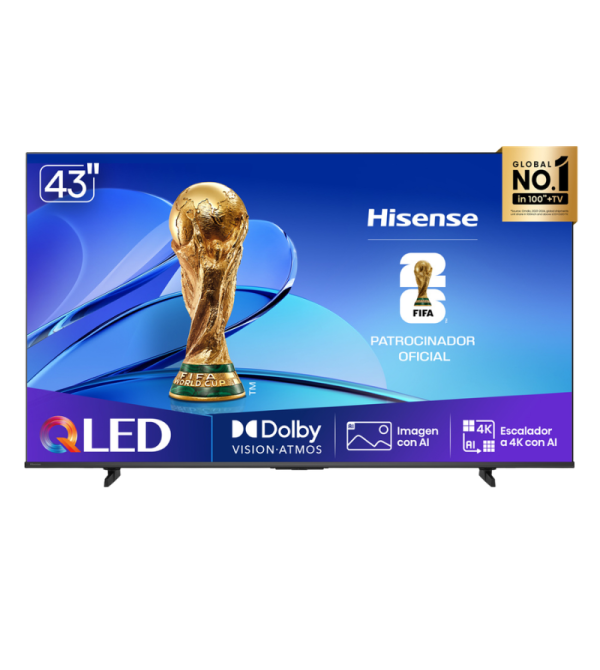 TELEVISOR HISENSE 43Q6QV 43" QLED SISTEMA OPERATIVO VIDA
