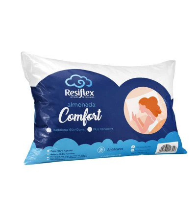 ALMOHADA RESIFLEX CONFORT 40*60
