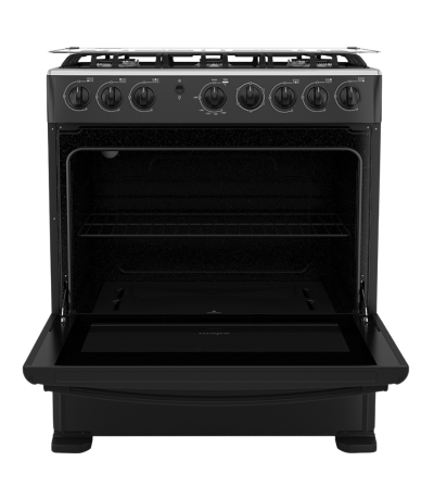 COCINA MABE CMP3020FN0 GAS 76CM 6Q NEGRO 