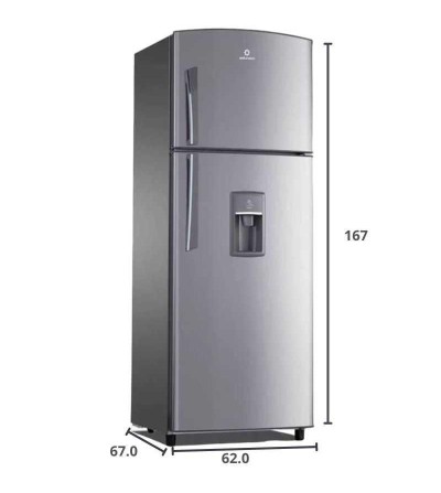 REFRIGERADORA INDURAMA RI-405 AVANT PLUS C/DISPENSADOR 300 LT CROMA