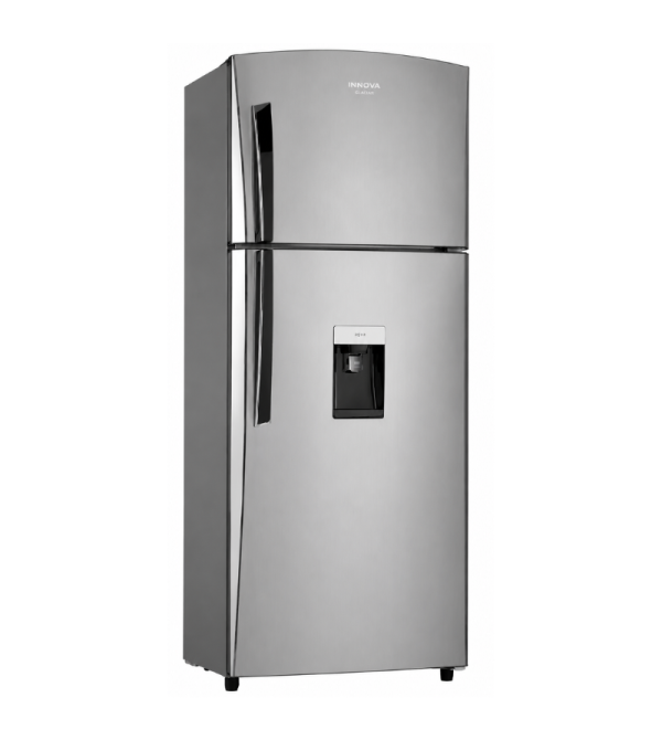 REFRIGERADORA INNOVA GLACIAR 370 CNF C/DISPENSADOR 370LT CROMA 