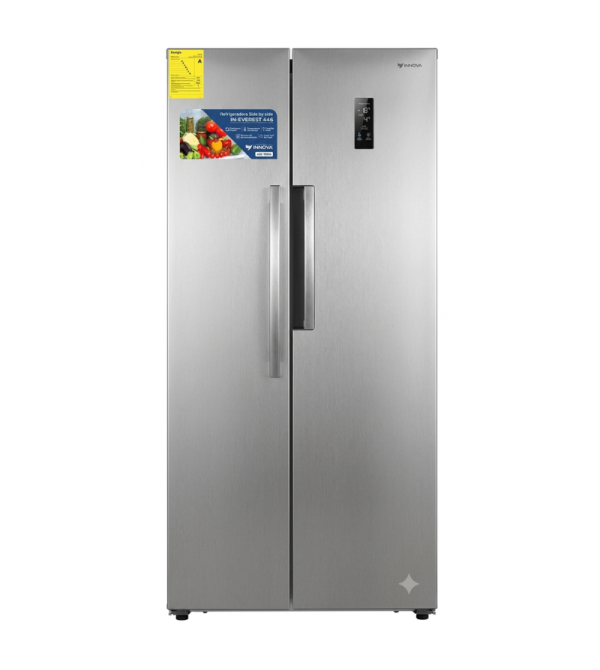 REFRIGERADORA INNOVA IN-EVEREST446NE SIDE BY SIDE 446LT NEGRA