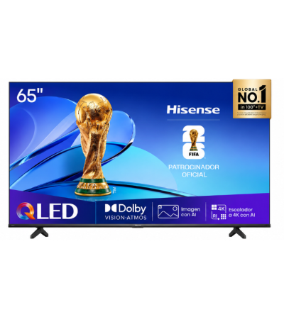 TELEVISOR HISENSE 65Q6QV 65" QLED SISTEMA OPERATIVO VIDA 