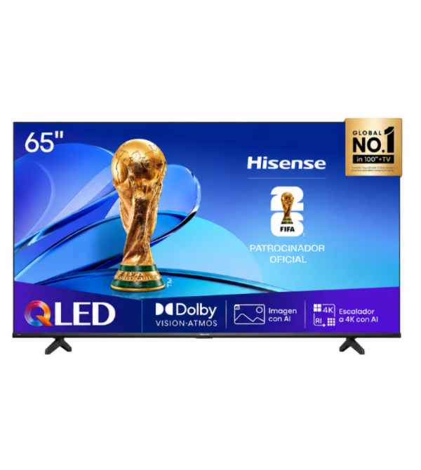 TELEVISOR HISENSE 65Q6QV 65" QLED SISTEMA OPERATIVO VIDA 