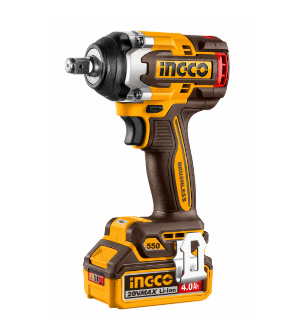LLAVE DE IMPACTO INGCO UCIWLI2055 1/2" BL 20V 550N.M