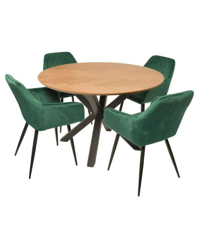 COMEDOR HOME LIFE SAN5379/(SD2443+SD2791) MADERA VERDE 