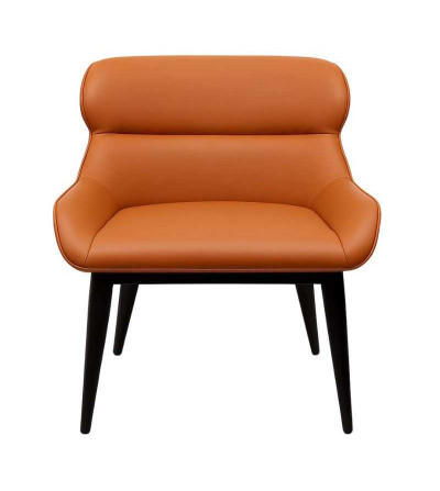 SILLA RENOVA CUERO SINTETICO EH01 48*55*82CM NARANJA 