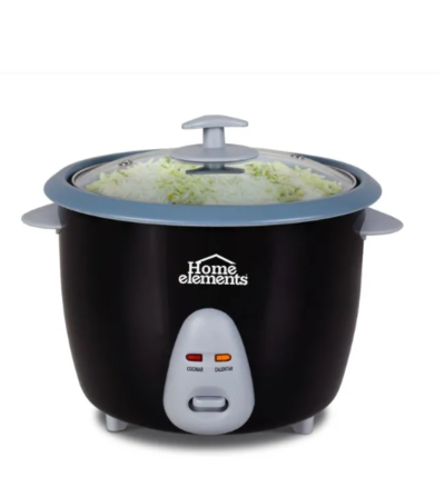 OLLA ARROCERA HOME ELEMENTS MULTIFUNCIONAL 0.6LT NEGRO 