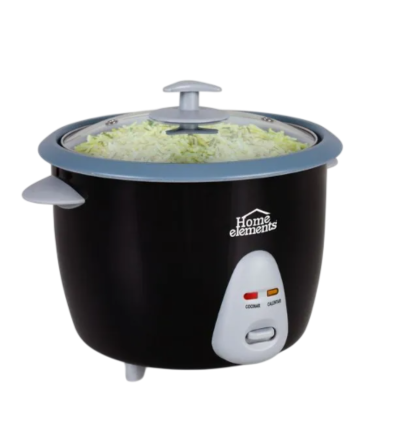 OLLA ARROCERA HOME ELEMENTS MULTIFUNCIONAL 0.6LT NEGRO 