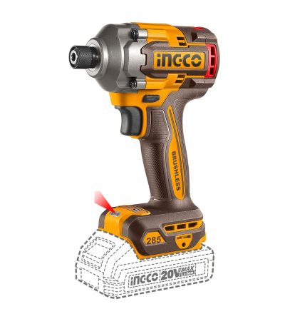 TALADRO ATORNILLADOR IMPACTO INGCO UCIRLI2028 1/4" BL 20V 