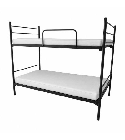 CAMA LITERA EUROFERRO BARI 1 - 1 PZ NEGRO