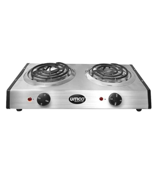 COCINETA UMCO 5507 2 Q ELECTRICA 1500W INOXIDABLE