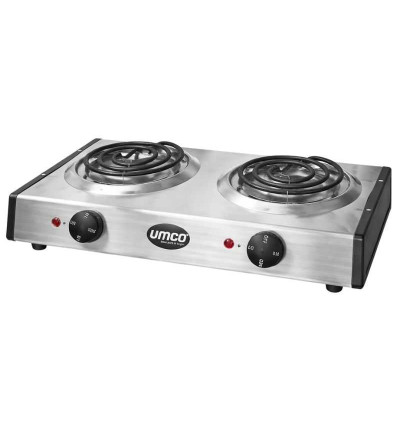COCINETA UMCO 5507 2 Q ELECTRICA 1500W INOXIDABLE