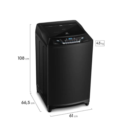 LAVADORA ELECTROLUX EWIX21F6ESB 21KGB NEGRO