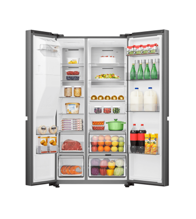 REFRIGERADORA INDURAMA RI-790 SIDE BY SIDE 669LT NEGRA
