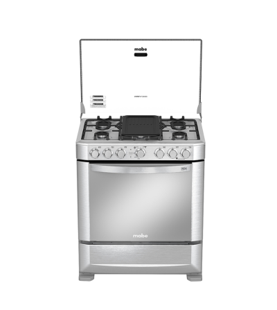 COCINA MABE EM7640FX1 6Q GRILL INOX 
