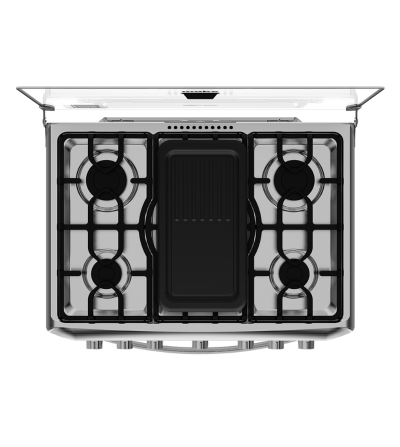 COCINA MABE EM7640FX1 6Q GRILL INOX 