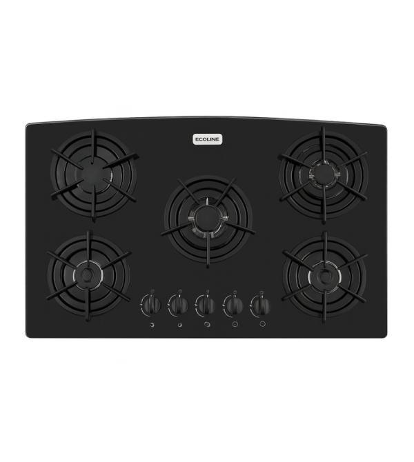 COCINA EMPOTRABLE ECOLINE 5 Q GAS NEGRA